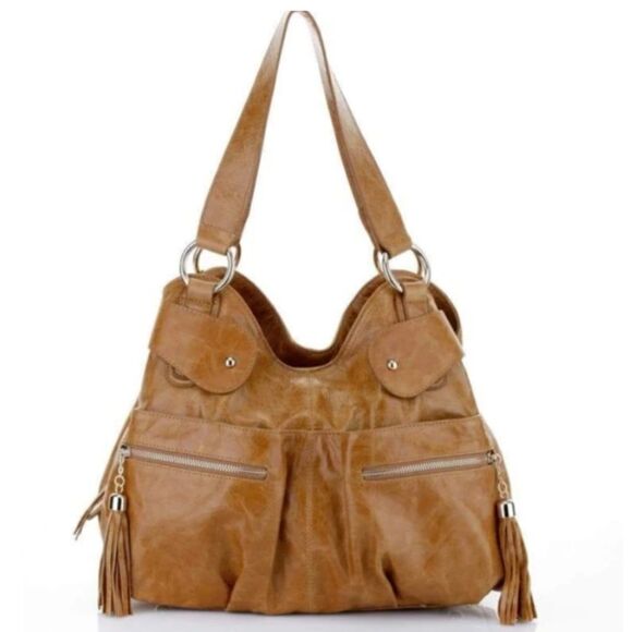 Vincenzo Allocca Handbags - Vintage 90’s Vincenzo Athena Italian Leather Bag